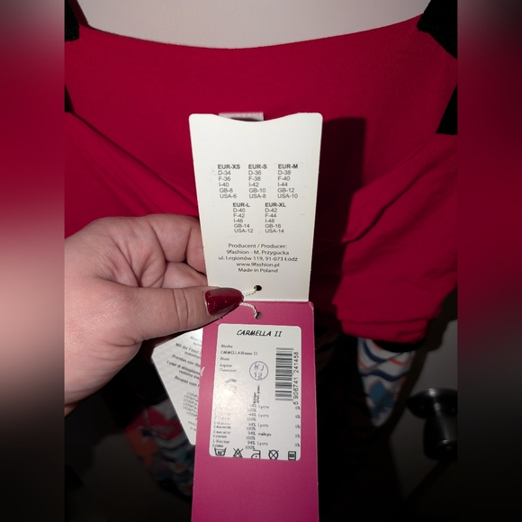 9fashion Colorful Sleeveless Maternity Tunic/Dress with Black Straps Small NWT - Picture 2 of 6